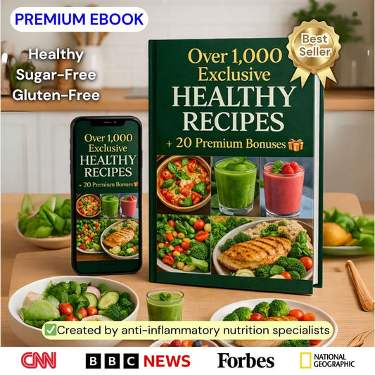 1000+ Exclusive Healthy Recipes + 20 Premium Bonuses 🎁
